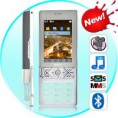 Damascus Touchscreen Cell Phone with Transparent Crystal Keypad